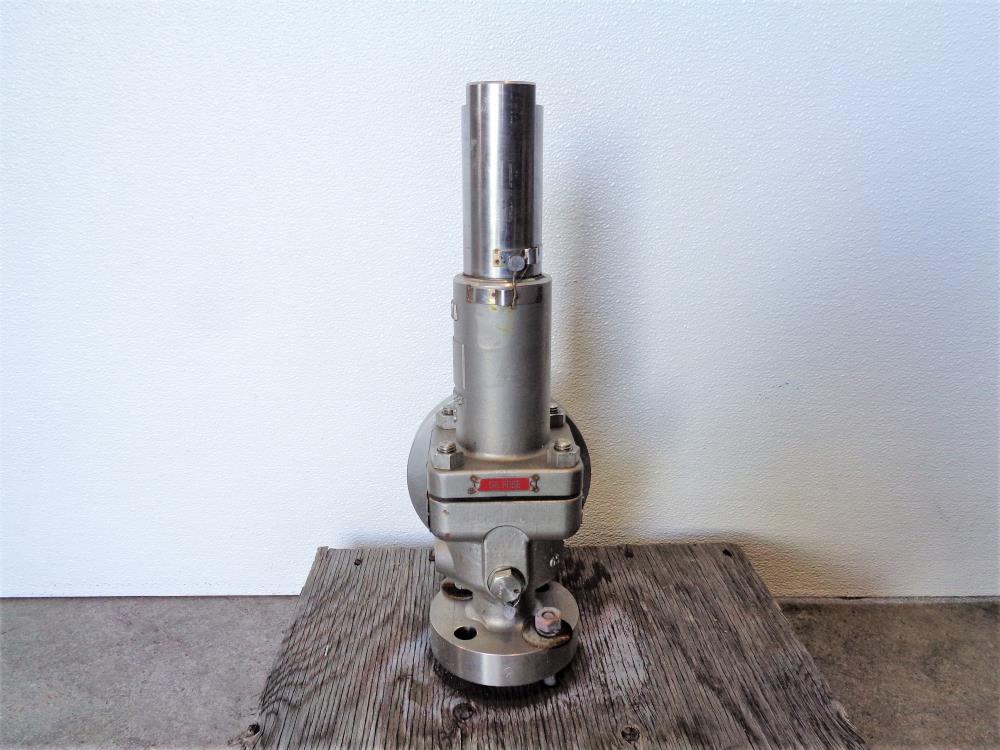 Motoyama Crosby 1"x2"  150# RF Flanged Safety Relief Valve, Stainless JNO-15S0-A